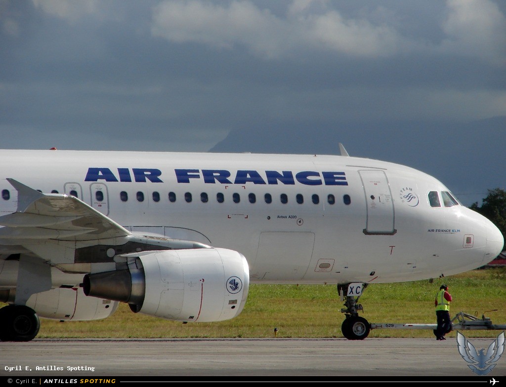 F-GKXC · Airbus A320, Air France, Pointe-à-Pitre – Maryse Condé