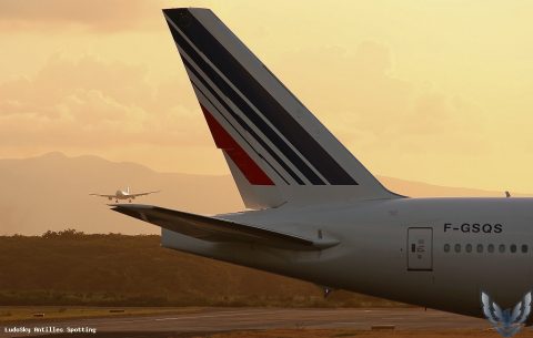 F-GSQS · Boeing 777-300ER, Pointe-à-Pitre – Maryse Condé