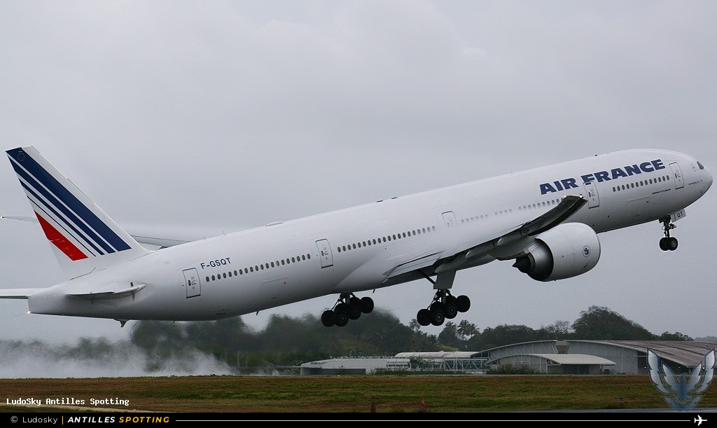 F-GSQT · Boeing 777-300ER, Air France, Pointe-à-Pitre – Maryse Condé