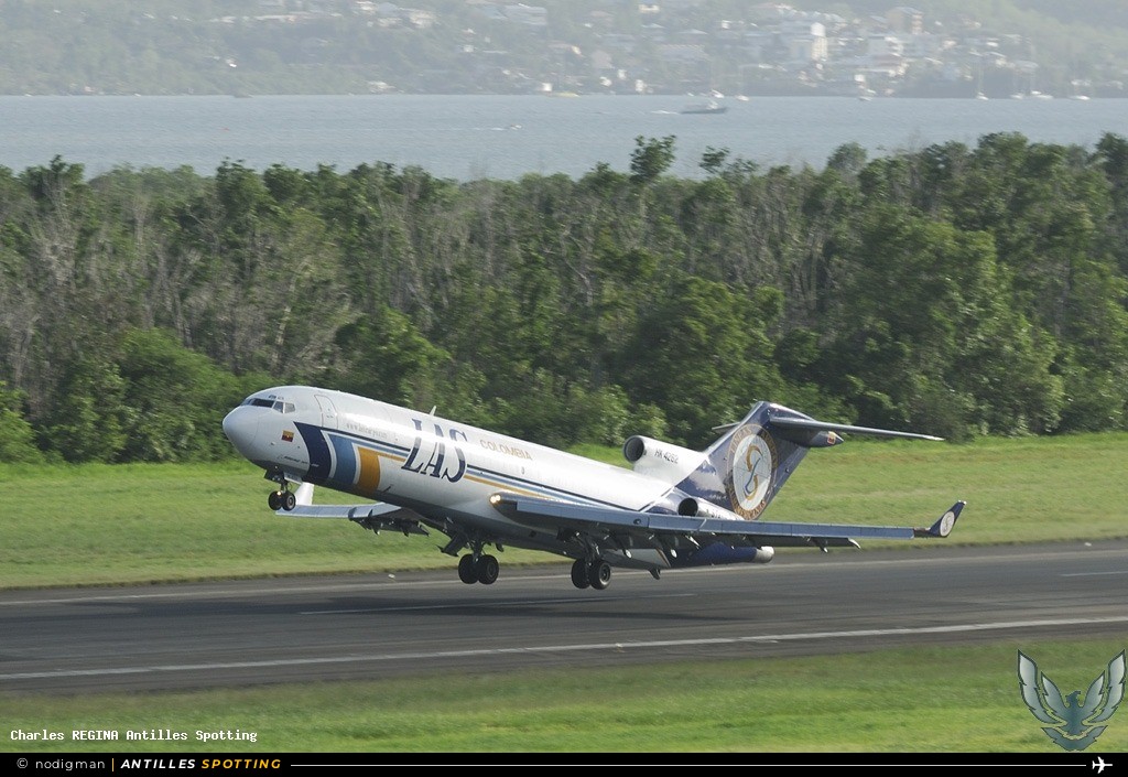 HK-4262 · Boeing 727-200, Líneas Aéreas Suramericanas, Martinique – Aimé Césaire