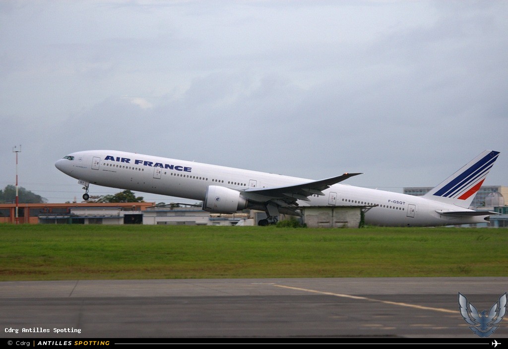 F-GSQT · Boeing 777-300ER, Air France, Pointe-à-Pitre – Maryse Condé