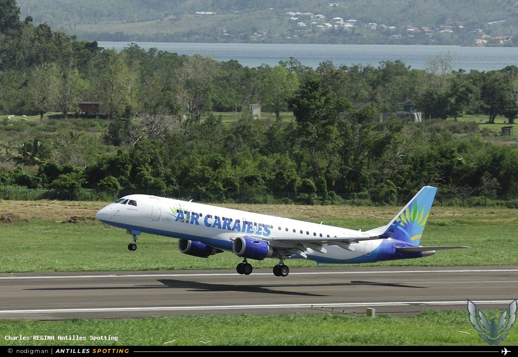 F-OSUD · Embraer E190, Air Caraïbes, Martinique – Aimé Césaire