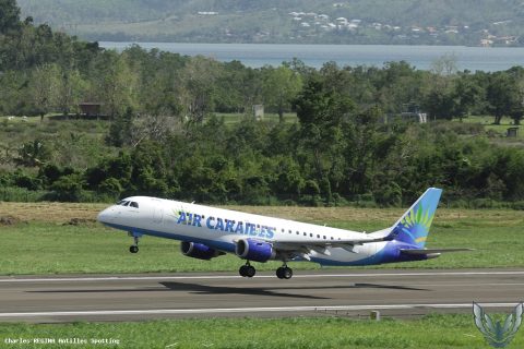 F-OSUD · Embraer E190, Martinique – Aimé Césaire