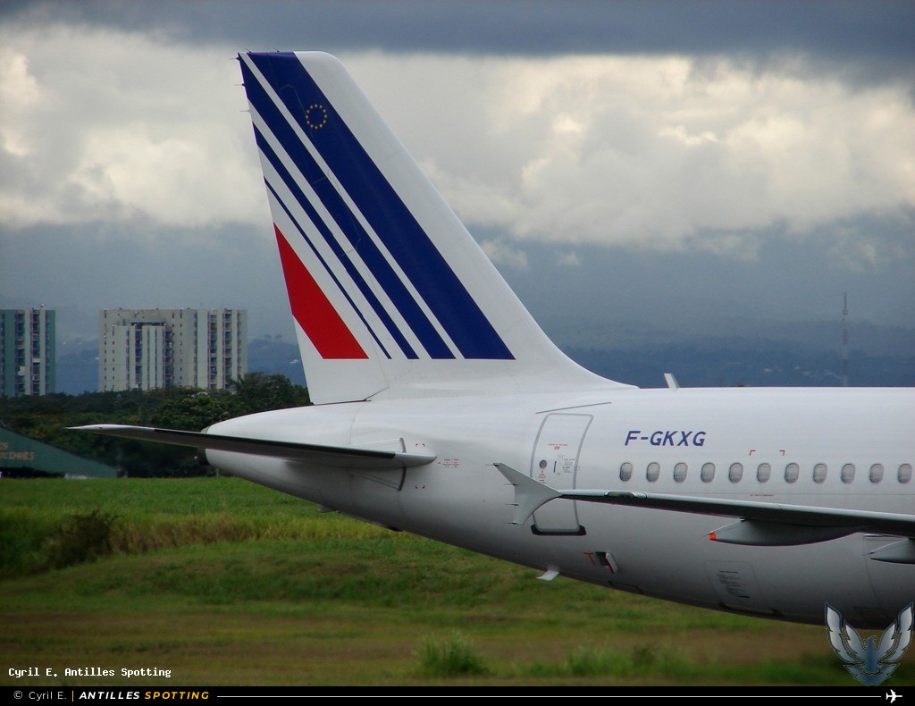 F-GKXG · Airbus A320, Air France, Pointe-à-Pitre – Maryse Condé