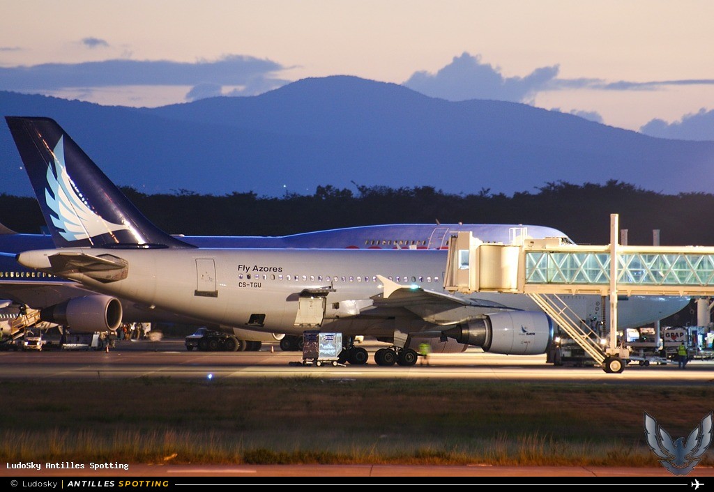 CS-TGU · Airbus A310, SATA International, Pointe-à-Pitre – Maryse Condé