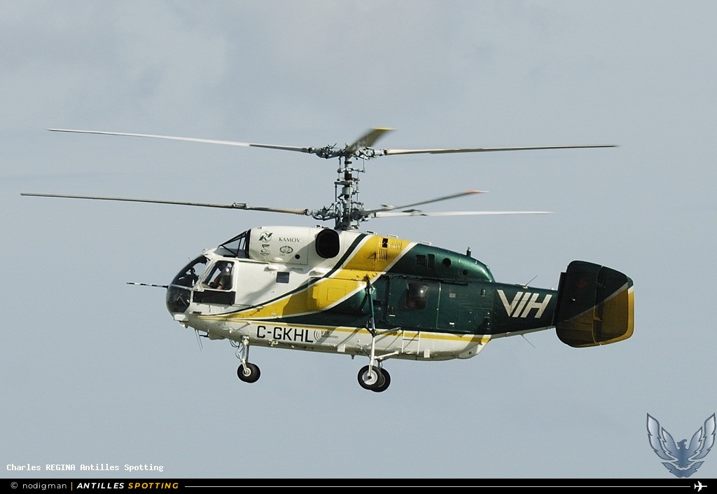 C-GKHL · Kamov Ka-32, Vancouver Island Helicopters Logging, Martinique – Aimé Césaire