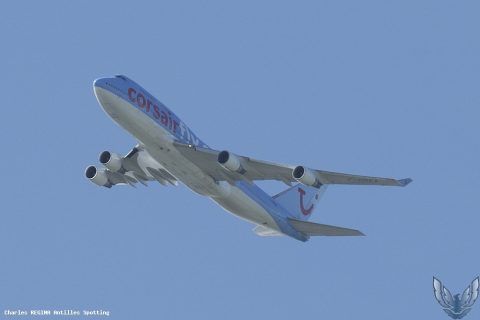F-HSEA · Boeing 747-400, Martinique – Aimé Césaire