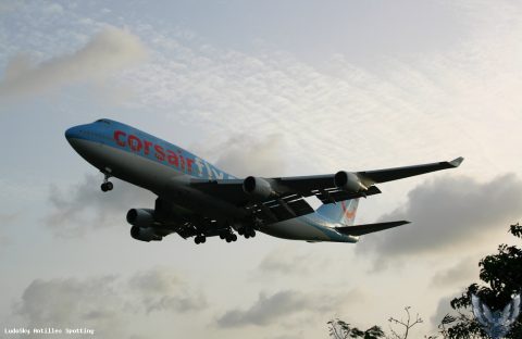 F-HSUN · Boeing 747-400, Pointe-à-Pitre – Maryse Condé