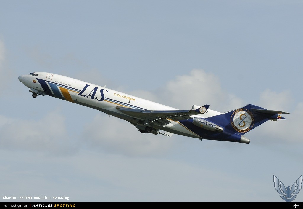 HK-4262 · Boeing 727-200, Líneas Aéreas Suramericanas, Martinique – Aimé Césaire