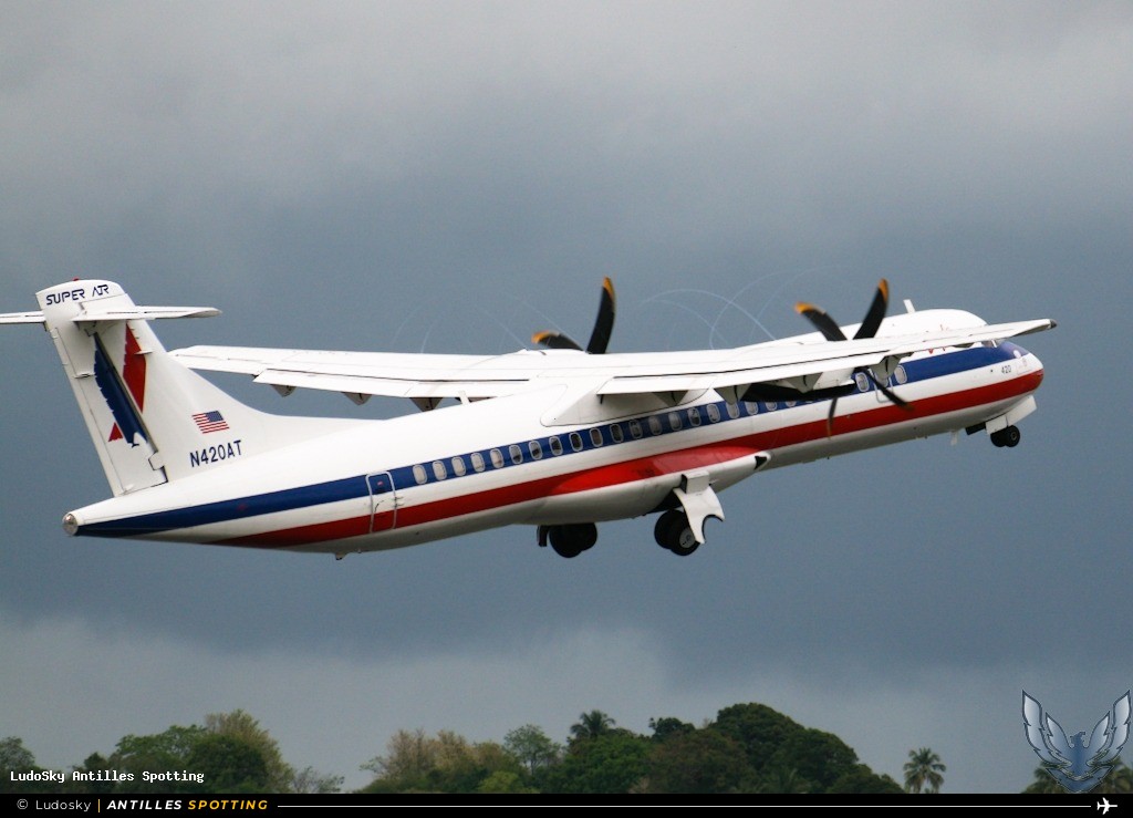 N420AT · ATR 72-200, American Eagle, Pointe-à-Pitre – Maryse Condé