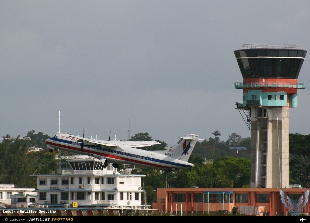 N407AT · ATR 72-200, American Eagle, Pointe-à-Pitre – Maryse Condé