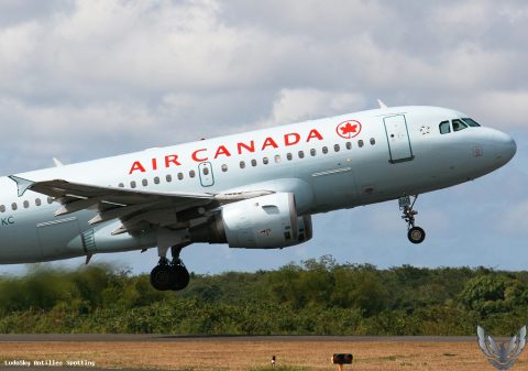 C-FYKC · Airbus A319, Pointe-à-Pitre – Maryse Condé