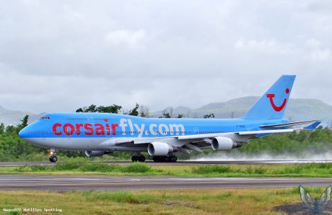 F-HKIS · Boeing 747-400, Martinique – Aimé Césaire