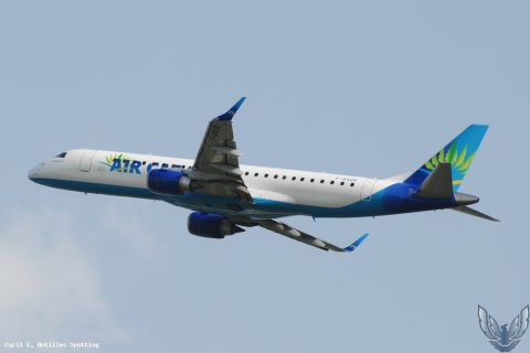 F-OSUD · Embraer E190, Pointe-à-Pitre – Maryse Condé