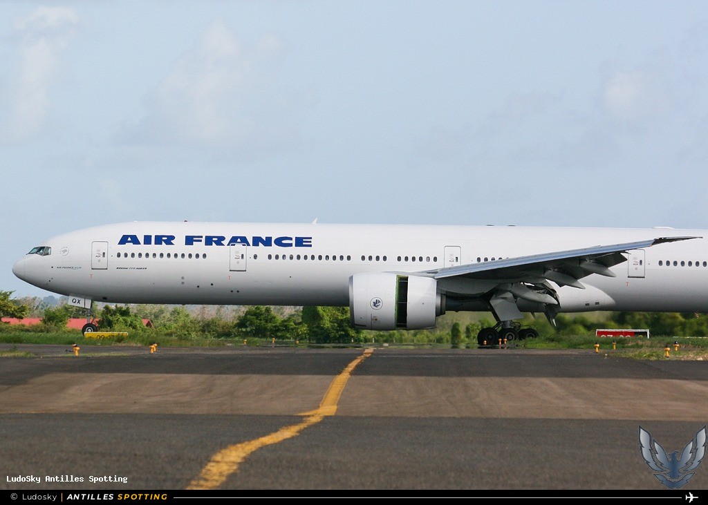F-GSQX · Boeing 777-300ER, Air France, Martinique – Aimé Césaire