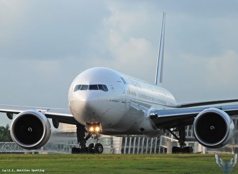 F-GSQX · Boeing 777-300ER, Pointe-à-Pitre – Maryse Condé