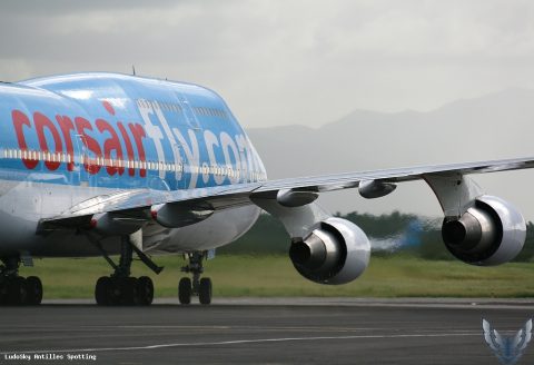 F-HSUN · Boeing 747-400, Pointe-à-Pitre – Maryse Condé
