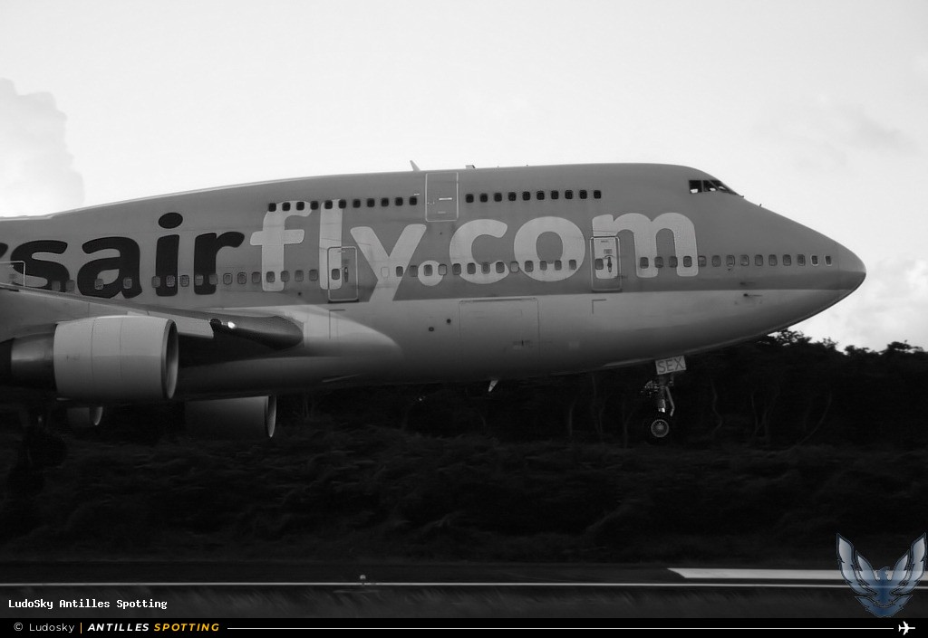 F-HSEX · Boeing 747-400, Corsair, Pointe-à-Pitre – Maryse Condé