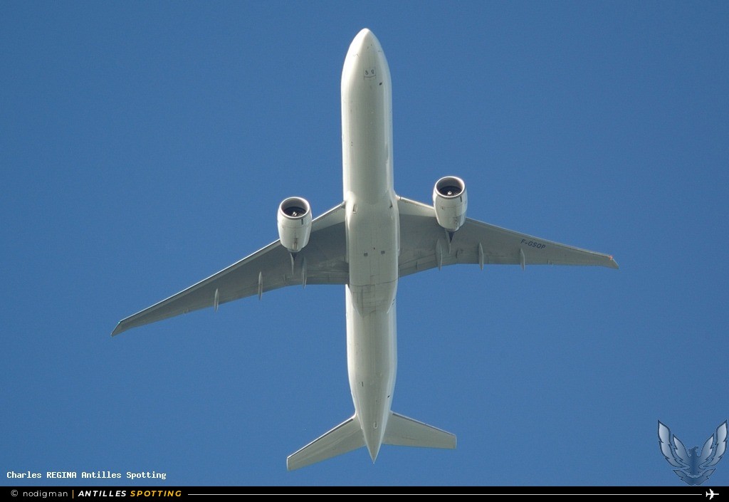 F-GSQP · Boeing 777-300ER, Air France, Martinique – Aimé Césaire