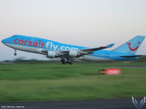 F-HSEA · Boeing 747-400, Martinique – Aimé Césaire