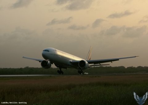 F-GSQN · Boeing 777-300ER, Pointe-à-Pitre – Maryse Condé