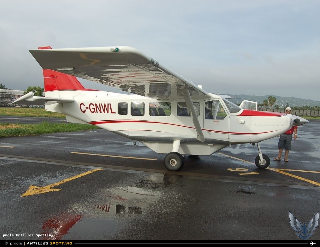 C-GNWL · GippsAero GA8 Airvan, Yankee Lima Helicoptères, Martinique – Aimé Césaire