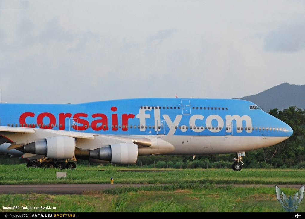 F-HKIS · Boeing 747-400, Corsairfly, Martinique – Aimé Césaire