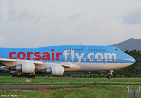 F-HKIS · Boeing 747-400, Martinique – Aimé Césaire