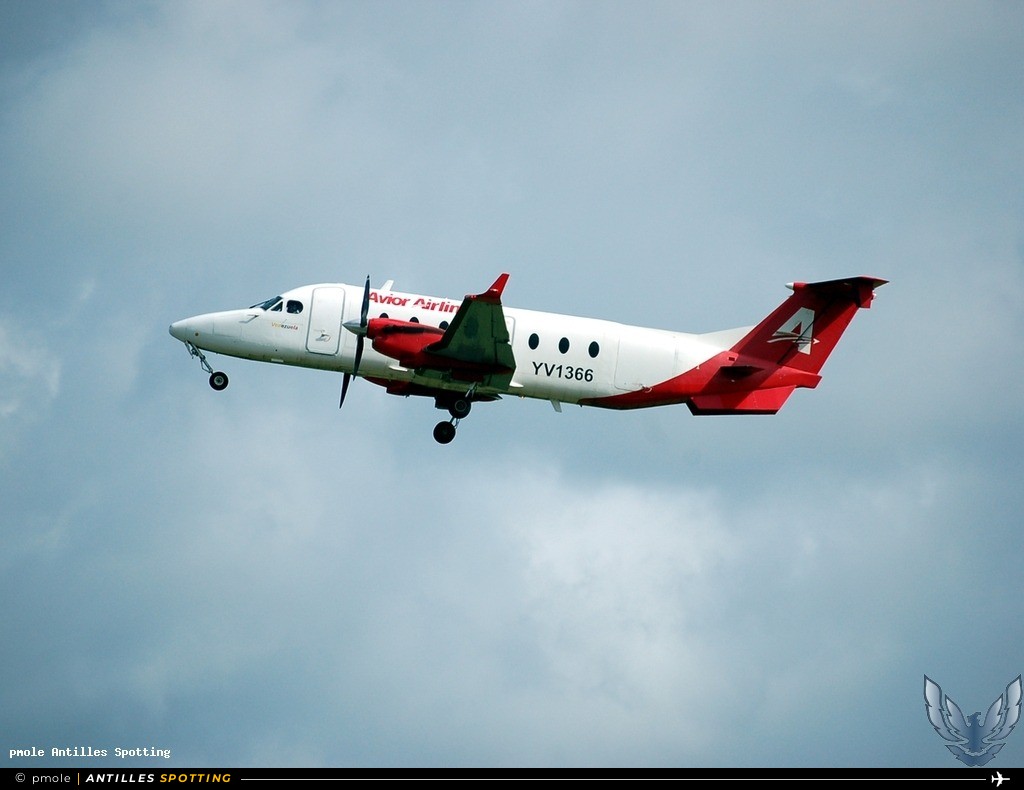 YV1366 · Beechcraft 1900D, Avior Airlines, Martinique – Aimé Césaire