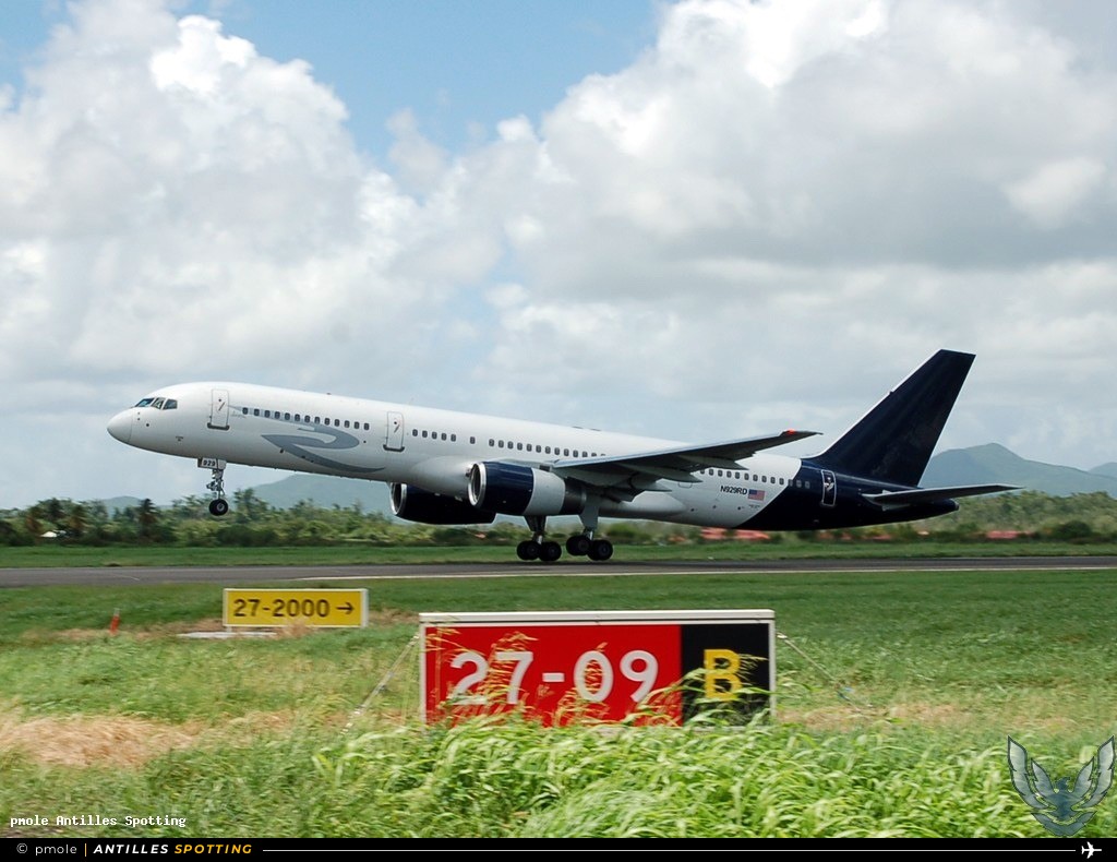 N929RD · Boeing 757-200, Ryan International, Martinique – Aimé Césaire
