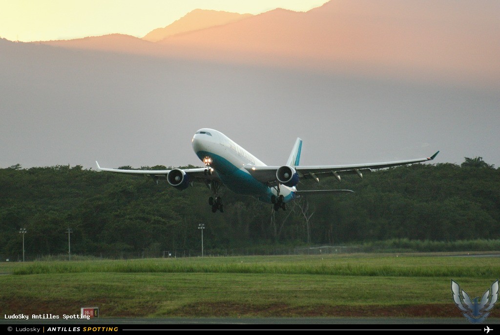 F-OPTP · Airbus A330-200, Air Caraïbes, Pointe-à-Pitre – Maryse Condé