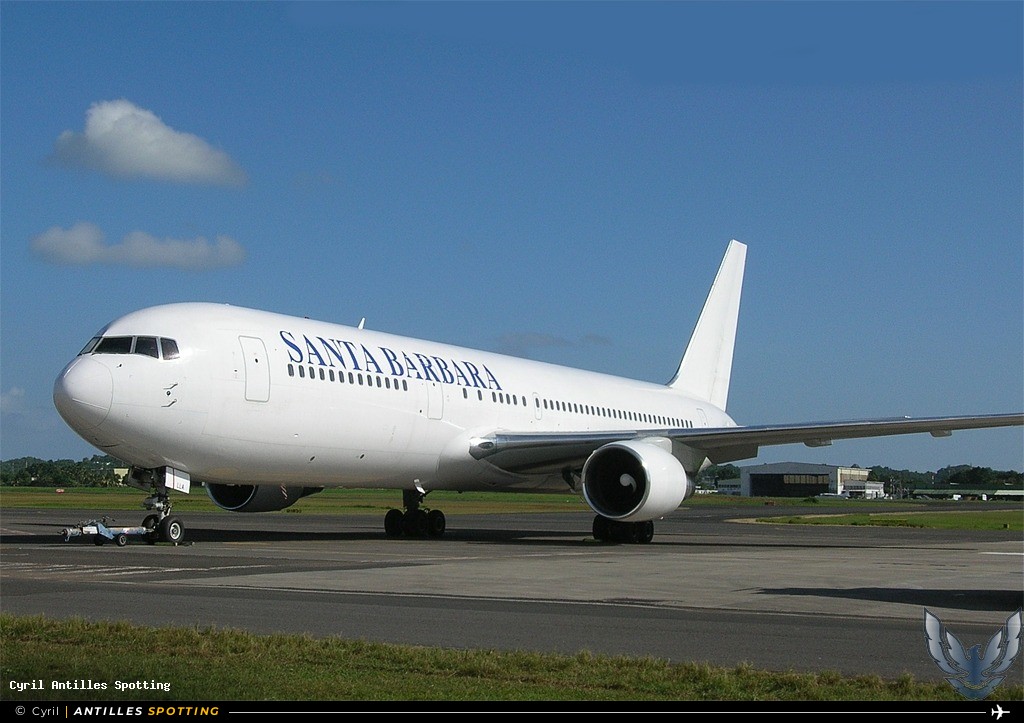 TF-LLA · Boeing 767-300, Santa Barbara Airlines, Pointe-à-Pitre – Maryse Condé