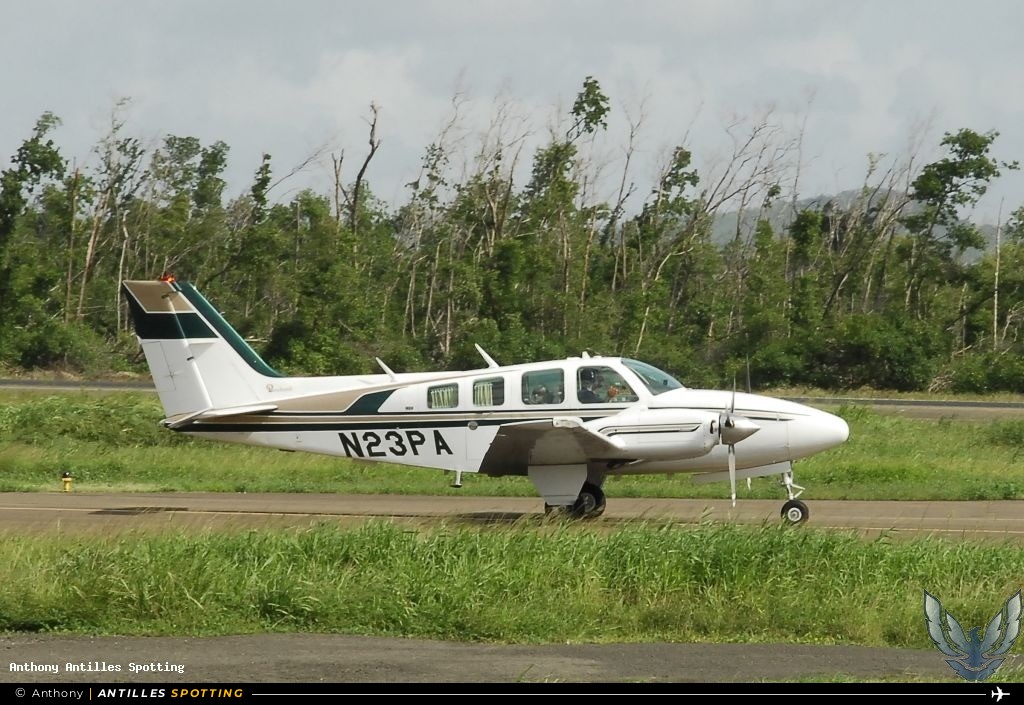 N23PA · Beechcraft Baron 58, Privé, Martinique – Aimé Césaire