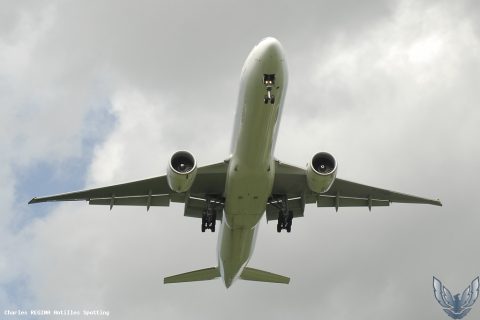 F-GSQS · Boeing 777-300ER, Martinique – Aimé Césaire