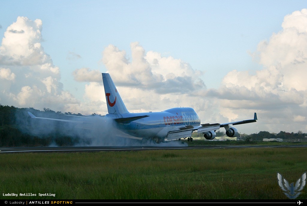 F-HSEX · Boeing 747-400, Corsair, Pointe-à-Pitre – Maryse Condé