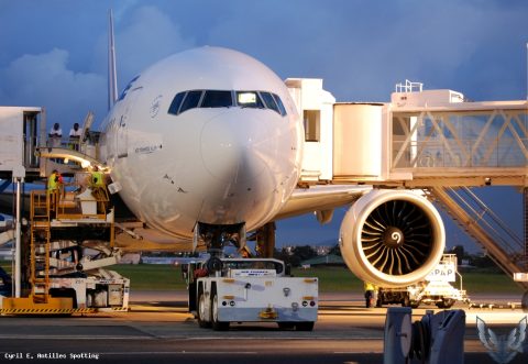 F-GSQR · Boeing 777-300ER, Pointe-à-Pitre – Maryse Condé