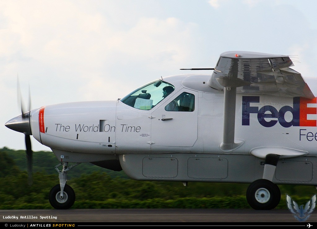 N849FE · Cessna 208 Caravan, FedEx Feeder, Pointe-à-Pitre – Maryse Condé