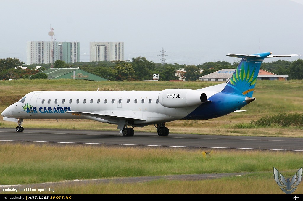 F-OIJE · Embraer ERJ-145, Air Caraïbes, Pointe-à-Pitre – Maryse Condé