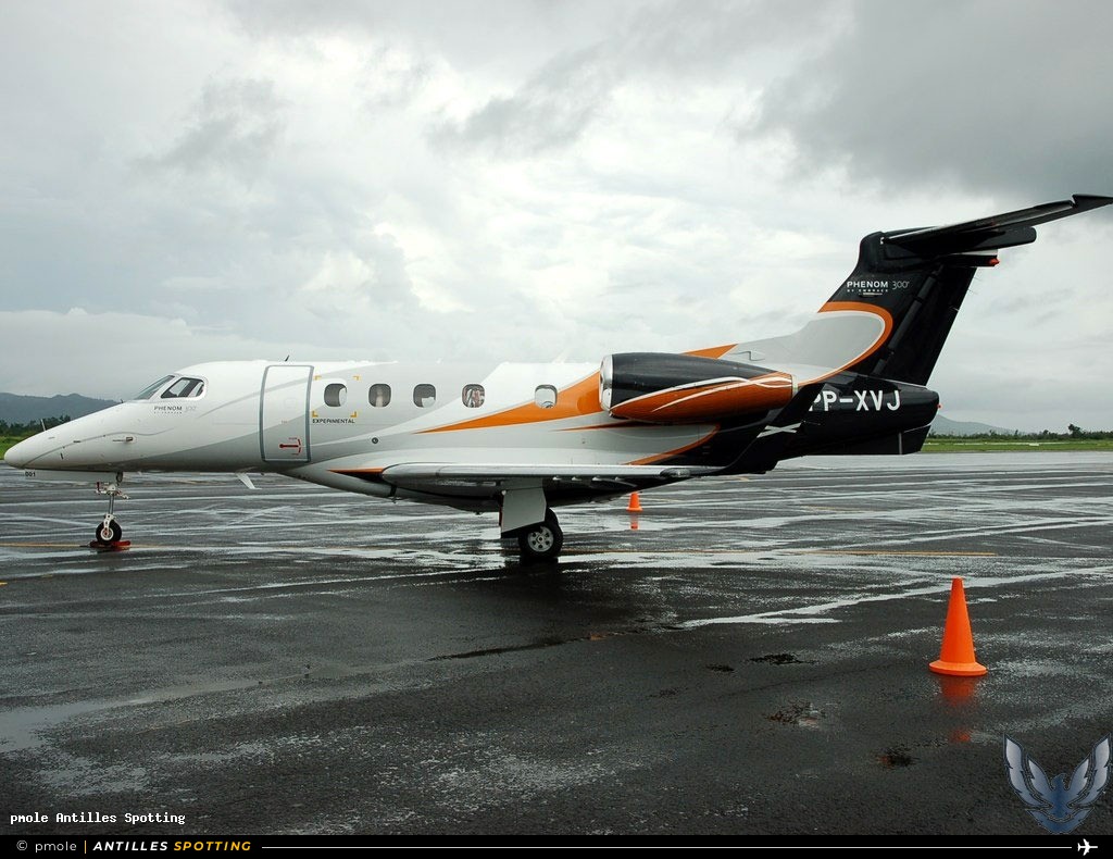 PP-XVJ · Embraer Phenom 300, Embraer Industrie, Martinique – Aimé Césaire
