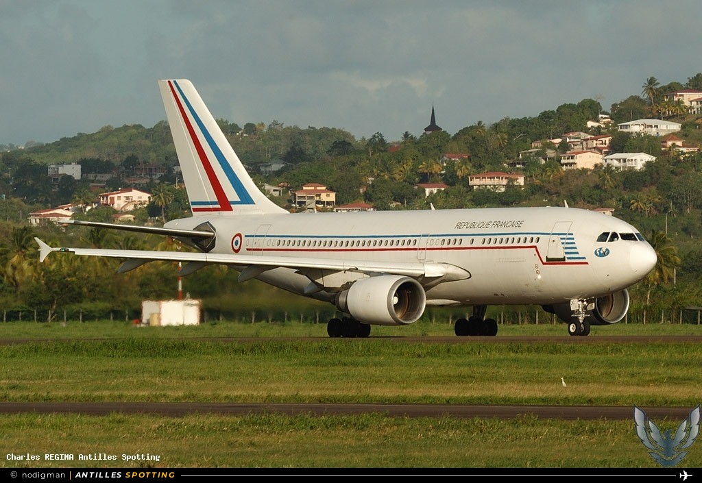 F-RADC · Airbus A310, République Française, Martinique – Aimé Césaire