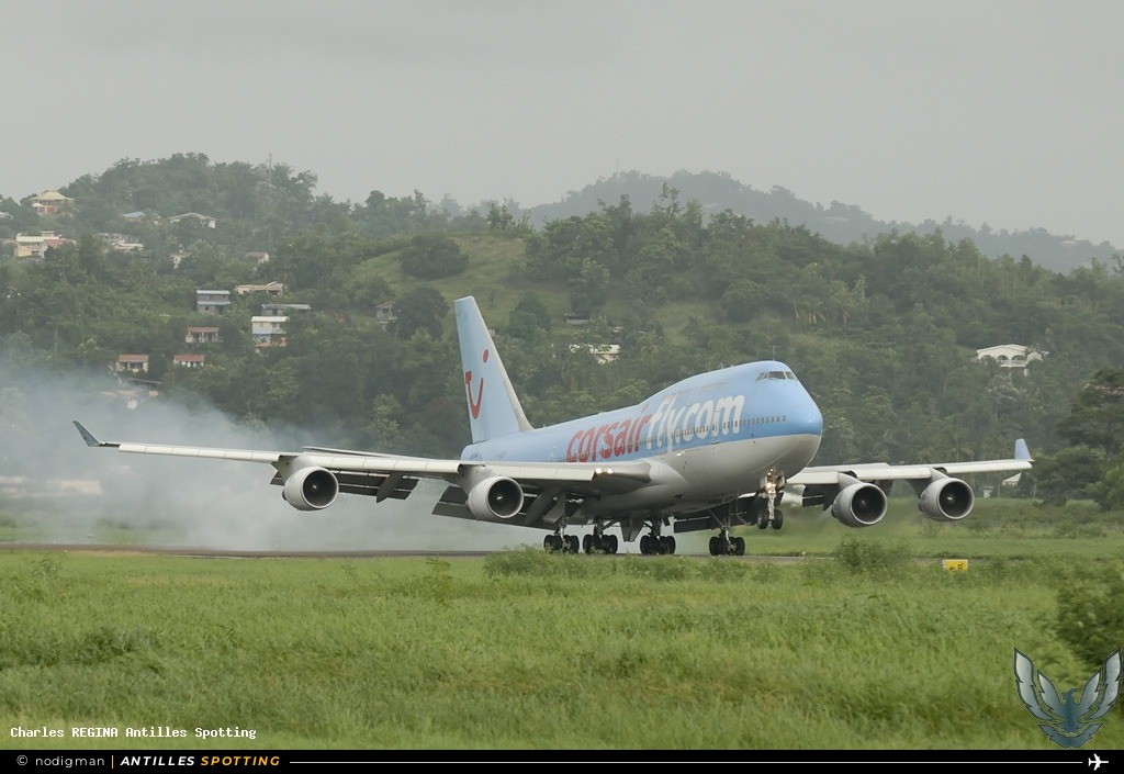 F-HSEA · Boeing 747-400, Corsairfly, Martinique – Aimé Césaire