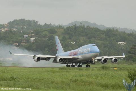 F-HSEA · Boeing 747-400, Martinique – Aimé Césaire