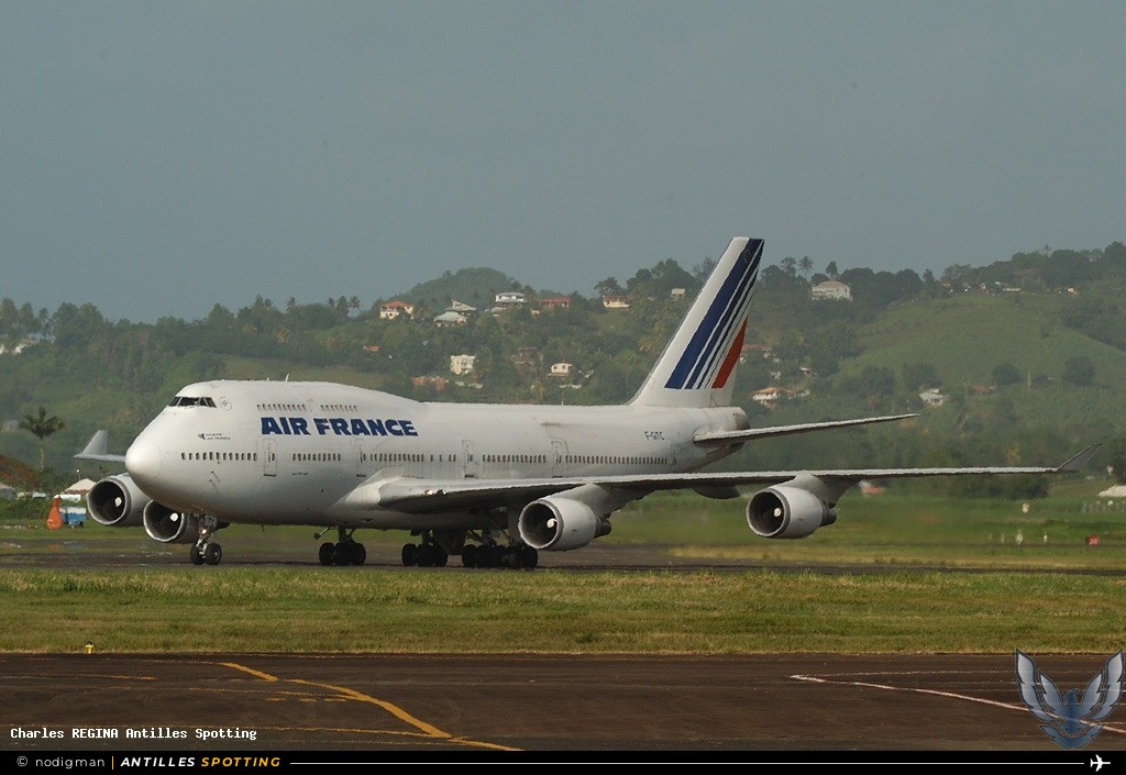 F-GITC · Boeing 747-400, Air France, Martinique – Aimé Césaire