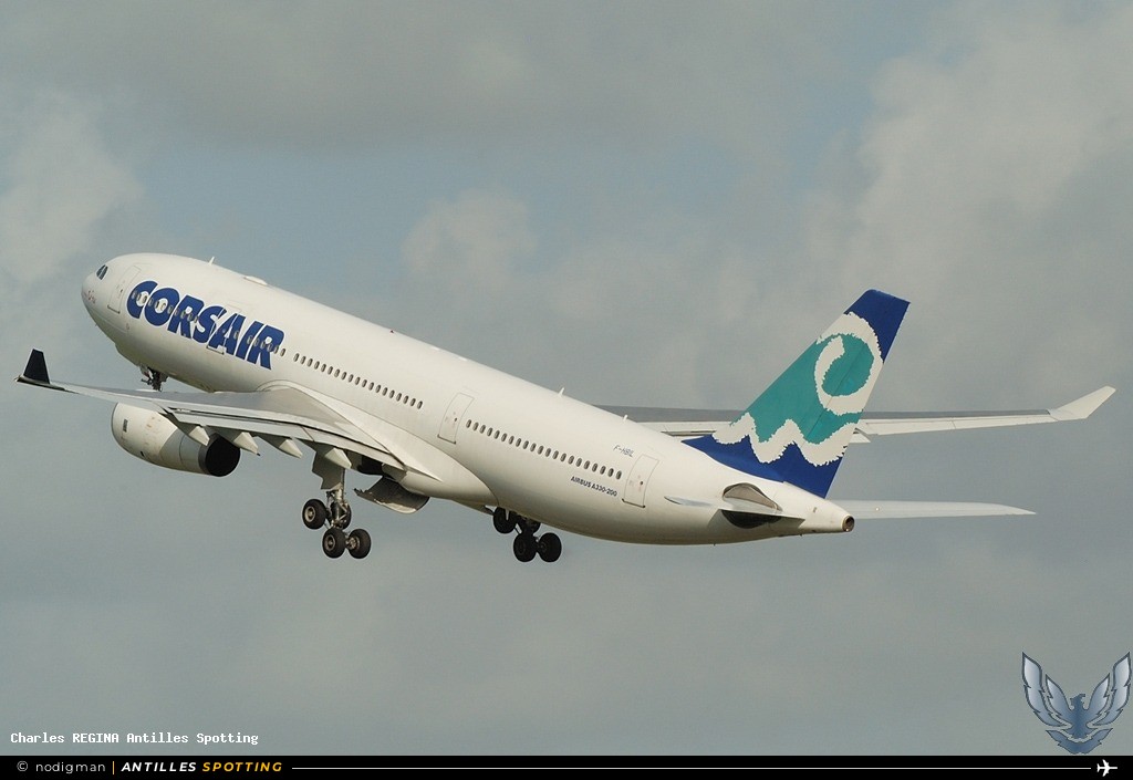 F-HBIL · Airbus A330-200, Corsair, Martinique – Aimé Césaire