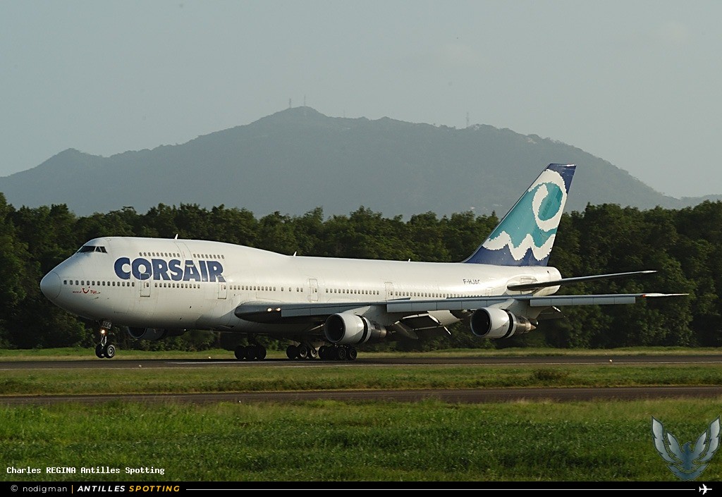 F-HJAC · Boeing 747-200, Corsair, Martinique – Aimé Césaire