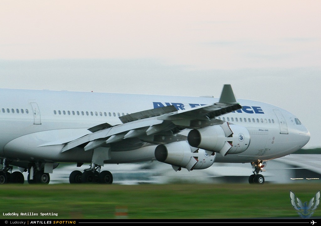 F-GNIH · Airbus A340-300, Air France, Pointe-à-Pitre – Maryse Condé