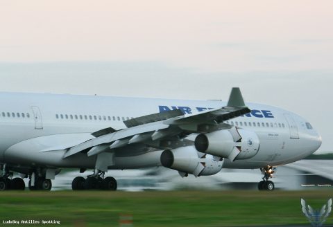 F-GNIH · Airbus A340-300, Pointe-à-Pitre – Maryse Condé