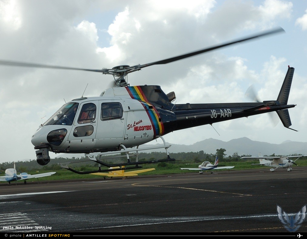 J6-AAR · Airbus Helicopters H125 / AS350 Écureuil, Saint Lucia Helicopters, Martinique – Aimé Césaire