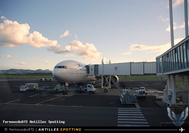 F-GSQP · Boeing 777-300ER, Air France, Martinique – Aimé Césaire