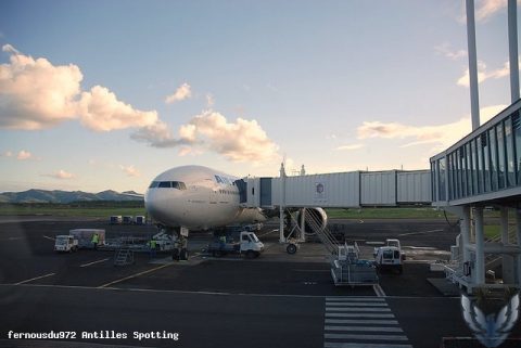 F-GSQP · Boeing 777-300ER, Martinique – Aimé Césaire